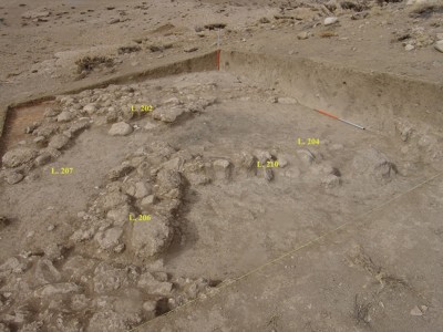 Figure 3. Stone architecture revealed in trench 2.